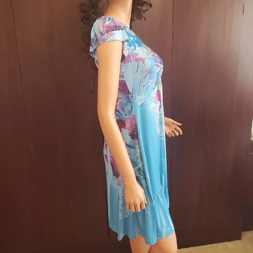 Apt. 9 Floral and Butterfly Printed Summer Dress - Picture 7 of 13